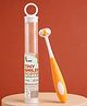 R for Rabbit Tiny Smiles Poppins Kids Toothbrush 3-Sided 360° Cleaning With Ultra Soft PBT Bristles - Orange