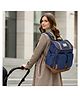 R for Rabbit Caramello Bold Hazel Stylish Mom Bag With Vegan Leather Stroller Hanging Rings - Cream & Brown