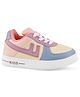 Lil Lollipop Colour Blocked Lace Up Shoes - Blue