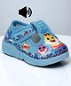 Lil Lollipop Fabric Velcro Closure Casual Musical Shoes With Sea Life Print - Blue