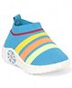 Lil Lollipop Unisex Placement Striped Musical Booties - Blue - 18-21M - synthetic - (18 to 21 Month)