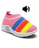 Lil Lollipop Casual Striped Musical Shoes - Pink