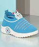 Lil Lollipop Slip On Striped Musical Shoes With Bee Applique - Blue
