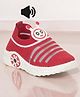 Lil Lollipop Cartoon Face Detailed Slip On Musical Shoes - Red