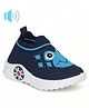 Lil Lollipop Casual Musical Shoes With Frog Print - Navy Blue