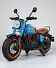 JN Creations Royal Enfield 12V Battery Operated Ride-On Classic 350 Bike for Kids | Rechargeable Electric Bike with LED Lights, Music & Horn | Ages 2 TO 8 Years (Blue)