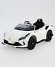 JNCreations 12V Battery Operated Ride On Ferrari F8 Car for Kids with Remote Control (White)