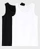 Charm n Cherish Cotton Knit Pack Of 2 Sleeveless Solid Tank Tops - Multi Colour