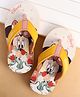 Cute Walk by Babyhug Slip-On Flip Flops With Minnie Mouse Print - Yellow