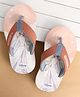 Cute Walk by Babyhug Slip Ons Flip Flops With Princess Print - Peach