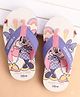 Cute Walk by Babyhug Slip-On Flip Flops With Minnie Mouse Print - Purple
