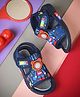 KATS Astronaut Applique Detailed Velcro Closure Musical Sandals - Navy Blue