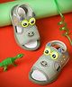 KATS Animal Face Designed Velcro Closure Sandals - Green