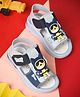 KATS Animal Applique Detailed Velcro Closure Musical Sandals - Light Blue