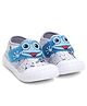 TOMSY CHOICE Frog Designed Velcro Closure Shoes - Grey & Blue