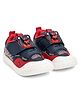 TOMSY CHOICE Bear Designed & Applique Detailed Velcro Closure Shoes - Red