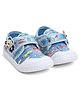 TOMSY CHOICE Plains Printed Velcro Closure Shoes - Light Blue