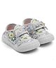TOMSY CHOICE Plains Printed Velcro Closure Shoes - Grey