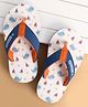 Cute Walk by Babyhug Slip Ons Flip Flop With Nautical Print - Blue