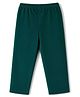 Babyhug Velour Knit Full Length  Solid Colour Lounge Pant - Green