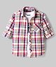 Pine Kids Cotton Woven Half Sleeves Checks Shirt With Printed T-Shirt - Multicolor