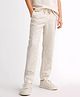 Lagorii Linen Woven Solid Pant - White