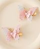 Pine Kids Butterfly Alligator Clips  Free Size - Pink