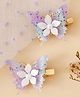 Pine Kids Free Size Bow & Butterfly Clips - Purple