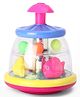 Press & Play Top Spinner Toy  Fish Themed Rotating Toy for Babies & Toddlers| Gross Motor Skills| Visual & Auditory Tracking|Gifting Idea for Boys & Girls - (Balls Color May Vary)