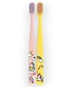 Flipper Twigo Kids Children's toothbrush, 2-pack, Sakura Pink & Summer Yellow