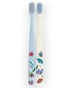 Flipper Twigo Kids Childrens toothbrush, 2-pack, Winter Blue & Chiffon White