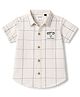 Ruff Woven Shirt Checks Half Sleeves Offwhite 3-4 Years