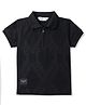Ruff Cotton Knit T-Shirts Polo Neck Half Sleeves Black 6-7 Years