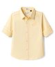 Ruff Cotton Woven Shirt with Embroidered Logo Lemon/Light Yellow 2-3 Years