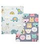 Zikku Diaper Changing MatsnElephant and Teddy, Pack of 2