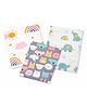 Zikku Diaper Changing Mats Elephant Teddy Rainbow, Pack of 3