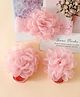 Bonfino Headband & Socks Combo Set With Flower Applique -Pink