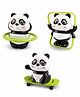 New Pinch Panda Wind Up Toy Rolling, Skating, Skipping | Cute Wobbling Panda Toy | Roly Poly Toys for Babies | Infant Interactive Toys for Toddlers 13 Years | Home Decor & Gift (Set of 3 Pcs)