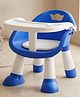 BAYBEE Booster Seat for Baby | Feeding Chair with Tray | Portable Dining Seat for Toddlers | Baby Feeding Solution for Home & Travel (Blue)