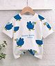 Googo Gaaga 100% Cotton Knit Half Sleeves AOP Duck Printed T-shirt - White