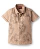Radutu Cotton Woven Shirt Half Sleeves Collar Peach 3-4 Years