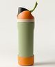 ONE AND ONLY Stainless Steel Water Bottle 550ml, Leak Proof Steel Bottle with Straw & Wide Mouth, School, Gym, Office & Travel (Pista Green)