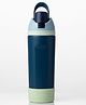 ONE AND ONLY Stainless Steel Water Bottle 550 ml, Leak Proof Steel Bottle with Straw & Wide Mouth, School, Gym, Office & Travel (Teal)