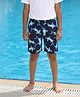 Kaboosh Shark Printed Swimming Shorts - Navy Blue