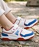 Pine Kids Velcro Closure Casual Shoes With Be Cool Text Print - White
