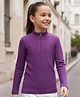 Pine Kids Cotton Knit Full Sleeves Solid Top - Purple