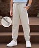 Pine Kids Knit Full Length Cut N Sew Text Printed Lounge Pant - Light Grey