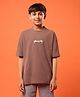 Technosport Knit Half Sleeves Unlimited Text Embroidered Tee - Pink