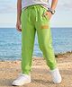 Pine Kids Knit Full Length Text Printed Lounge Pant with Pockets - Lime Green