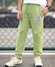 Pine Kids Knit Full Length Cut N Sew Lounge Pant With Patch & Pockets - Olive Green